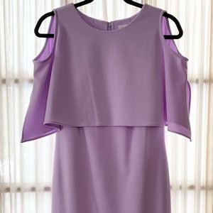 Calvin Klein lavender cold shoulder dress